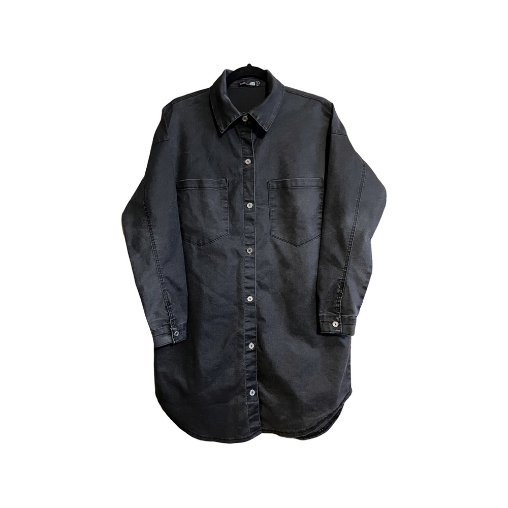 Boohoo Stretch Oversized Shirt Dress
